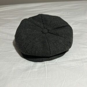 Baskerville Hat Company Herringbone Newsboy Cap